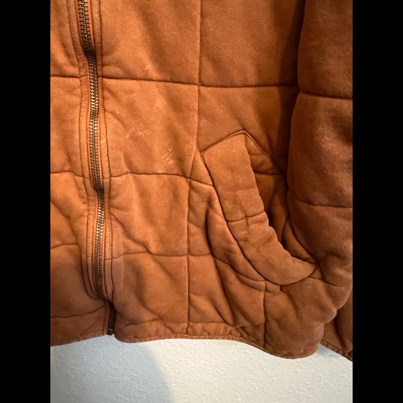 #1546 Free People Dolman Quilted Knit Jacket Medium - Picture 9 of 10